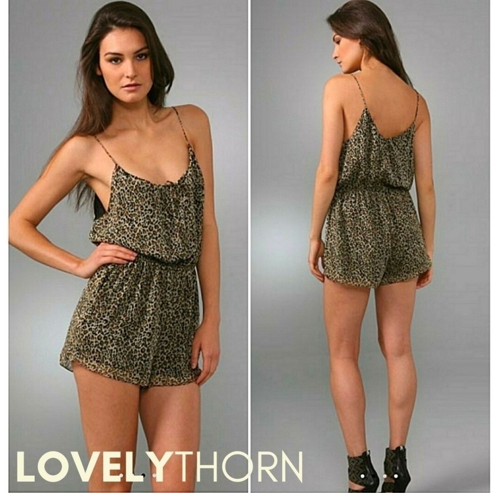 TORN // ultra-chic & sexy emily silk leopard cheetah romper